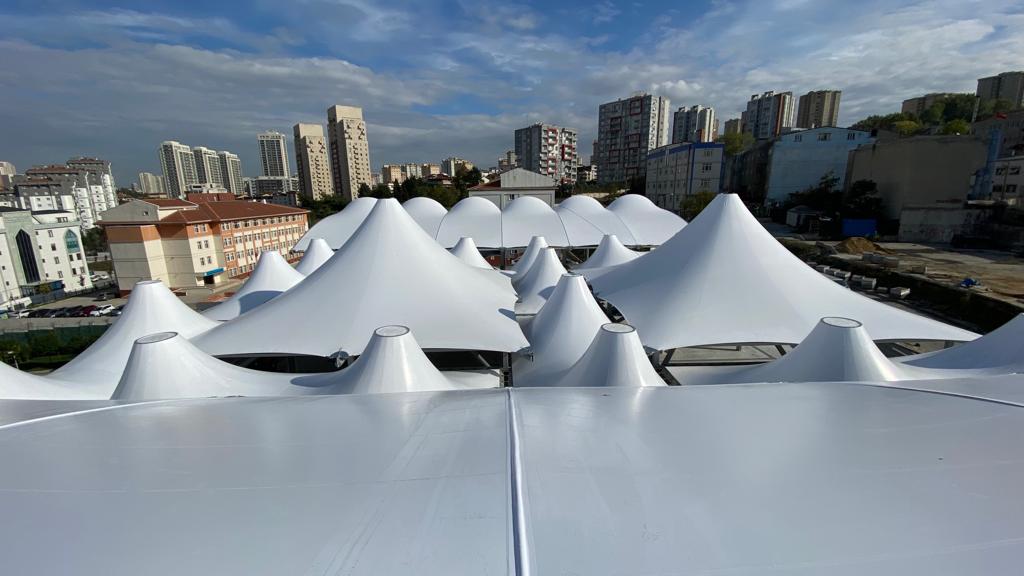 ISTANBUL HALKALI PAZAR ALANI PVC MEMBRAN İŞİ